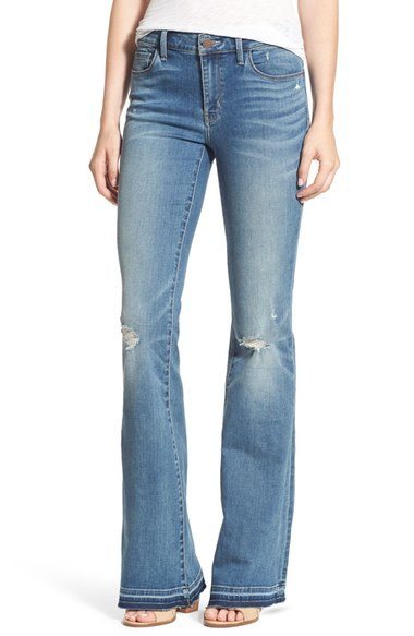 Affordable Fall flare jeans guide - Mint Arrow
