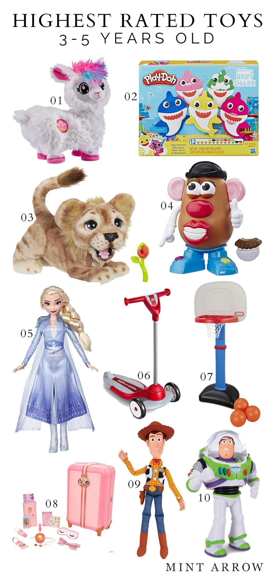 top ten toys for 5 year olds