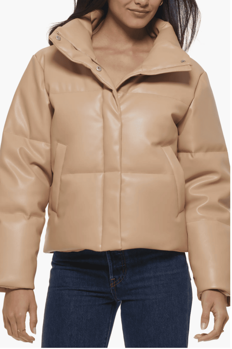 Faux Leather puffer
