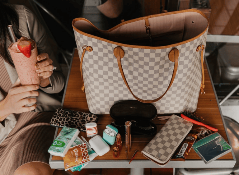 White sweater, louis vuitton, lv luggage, airport style, neverfull