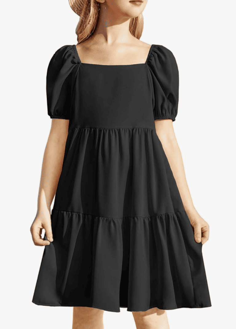 5- girls black dress