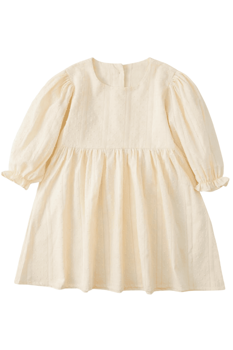 1-girls cream dress