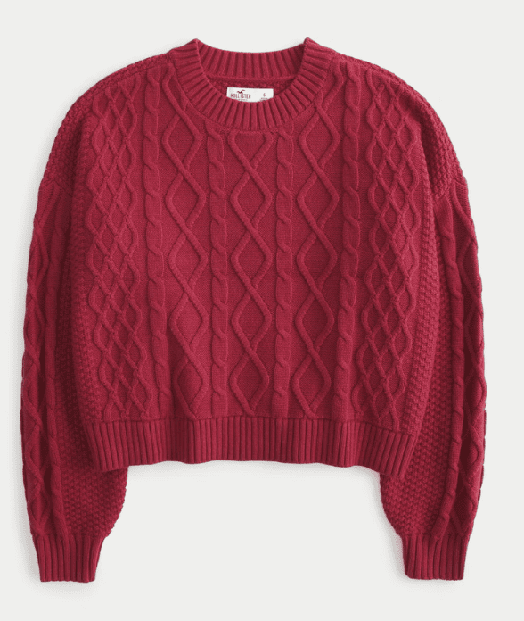 Hollister red sweater
