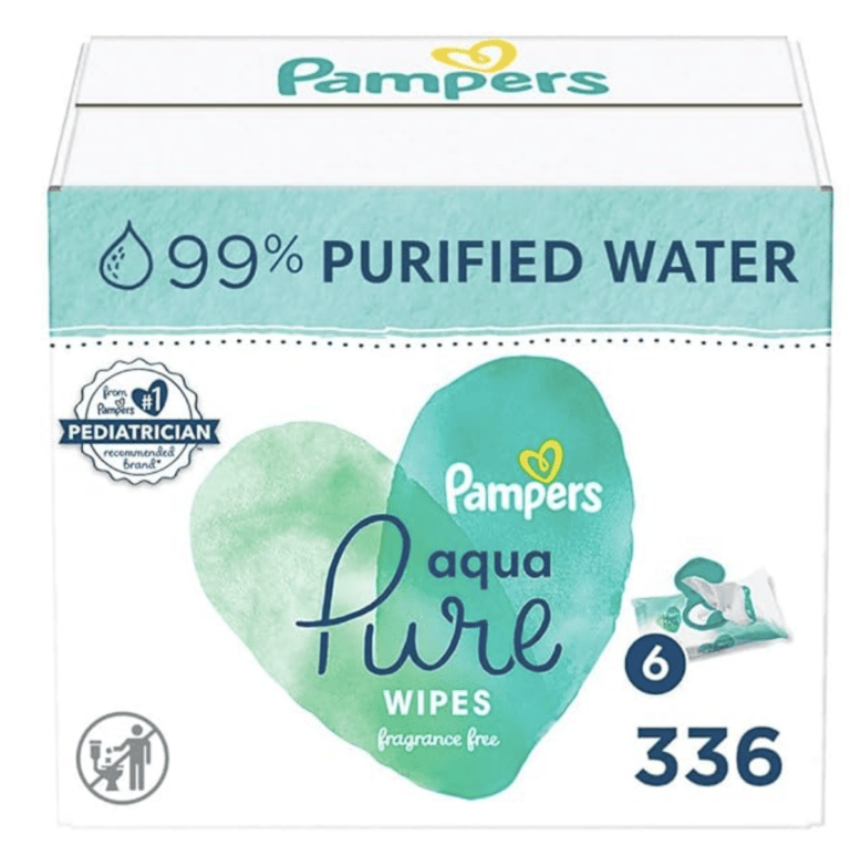 Pampers pure wipes