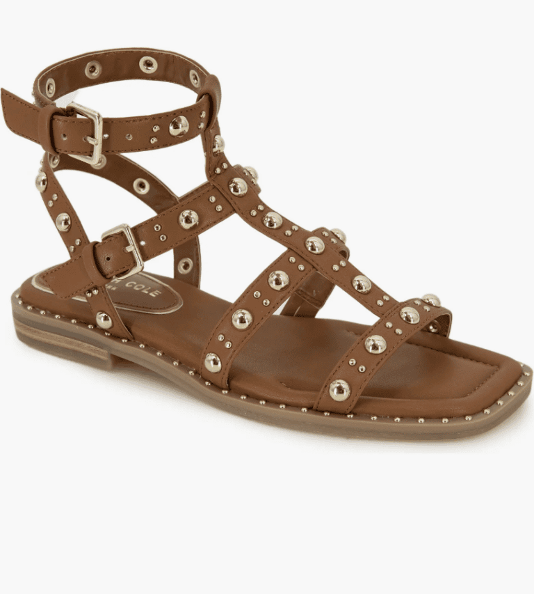 ruby studded sandals