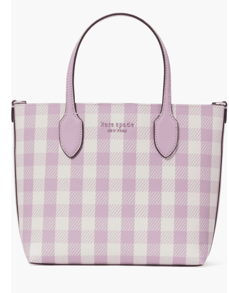 gingham tote