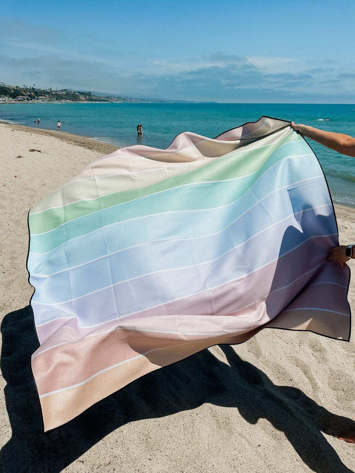 geometry beach blanket