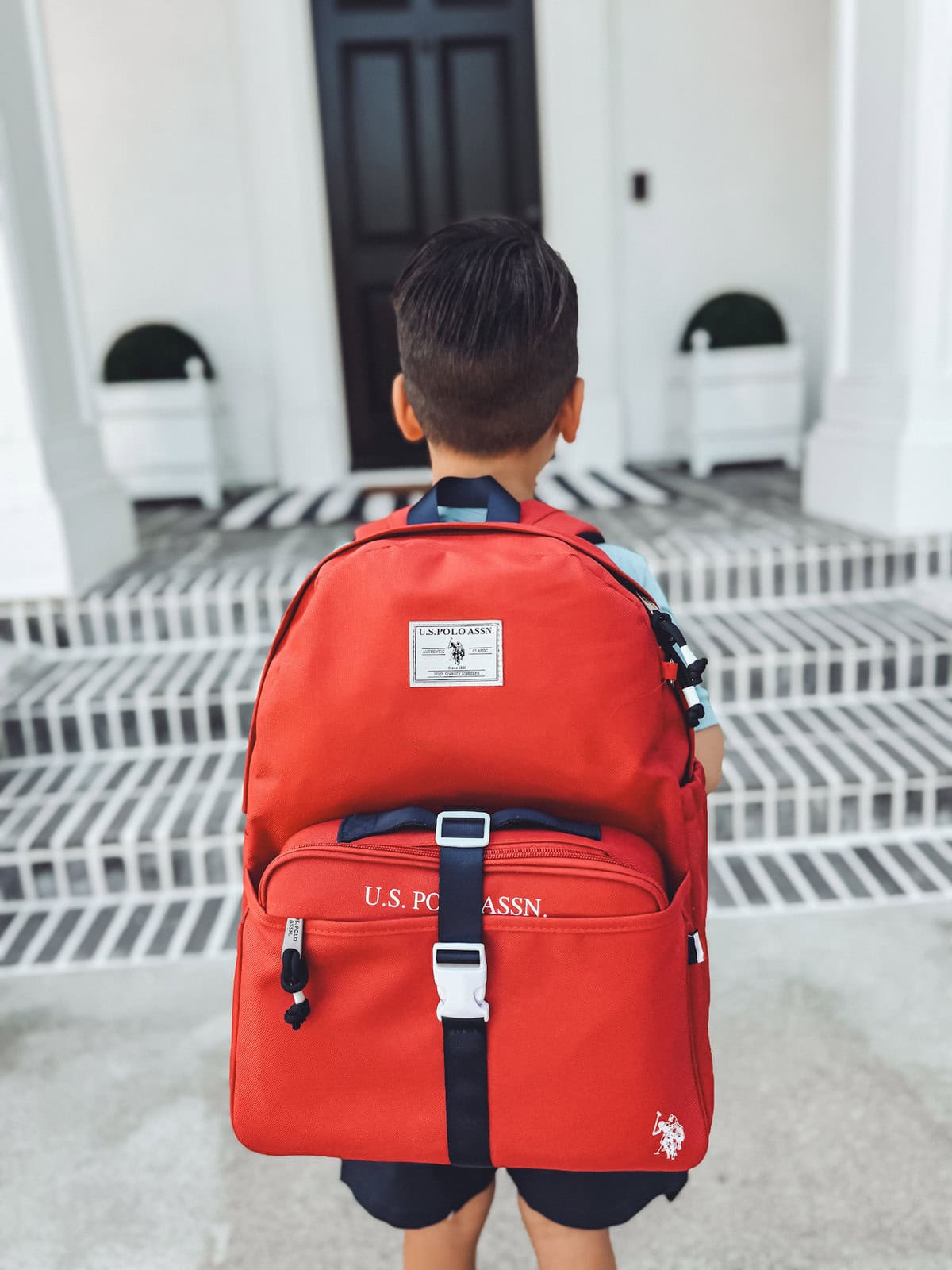 Red backpack