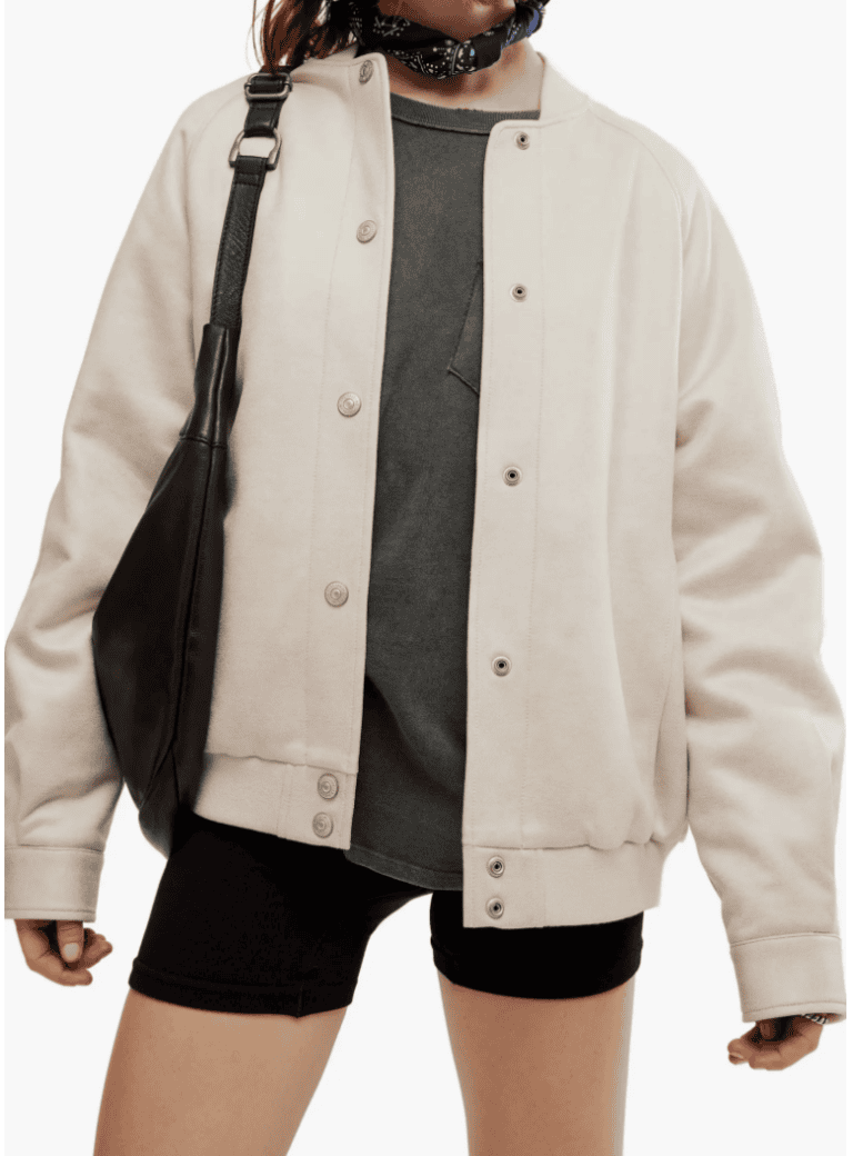 FP faux leather bomber