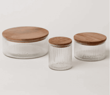 glass jars set