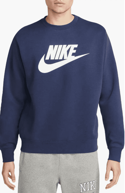 Fleece Graphic Pullover Sweatshirt