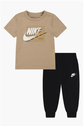 Kids' Futura Block Short Sleeve Shirt & Joggers Set