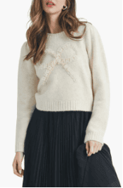 soft bow sweater