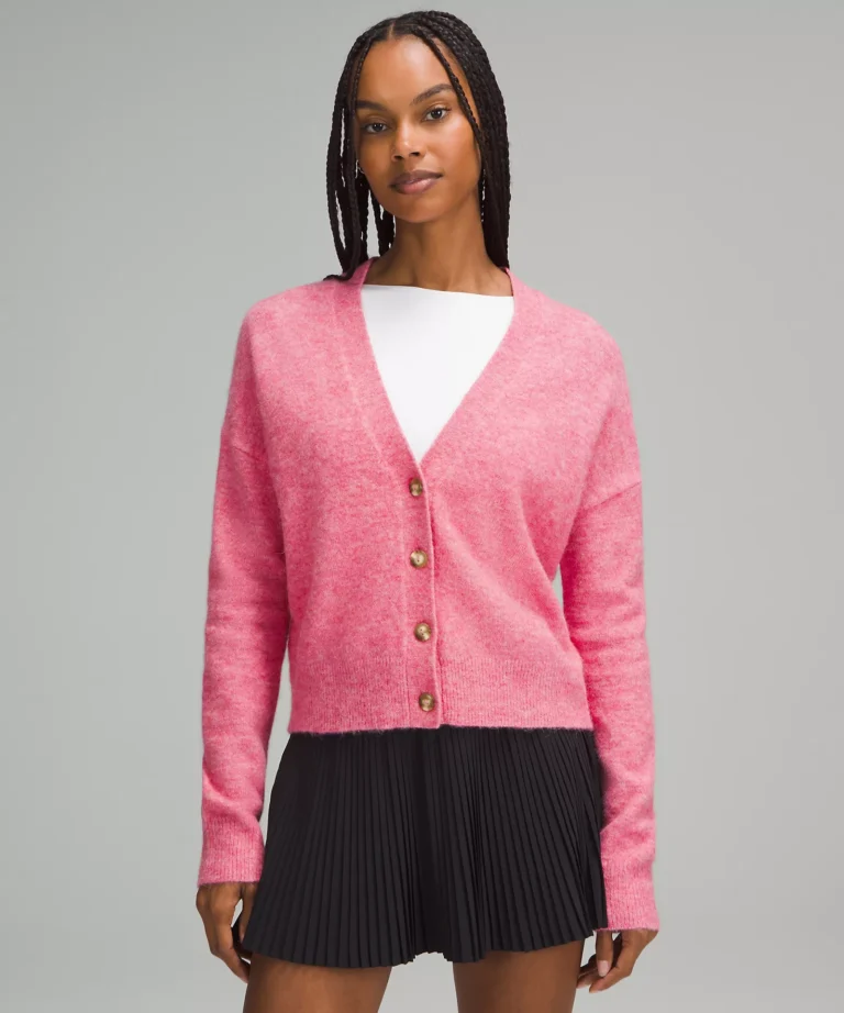 wool blend cardigan