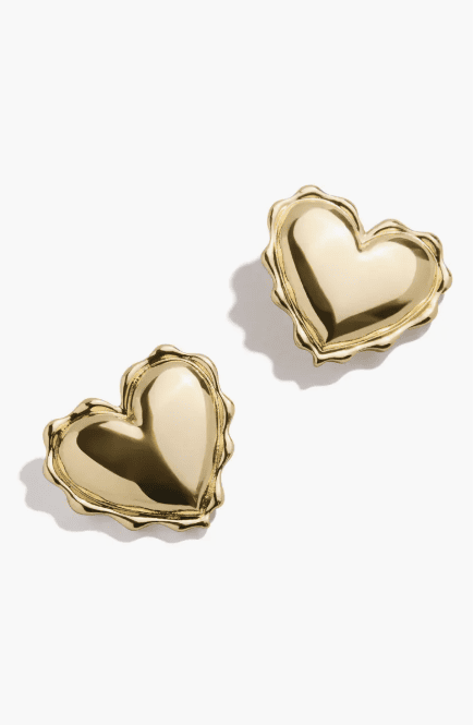 Heart Stud Earrings $22.80 (40% off)