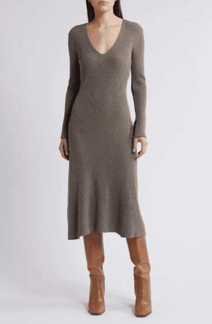 Long sleeve sweater dress for #13