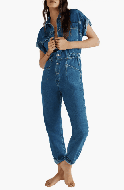 Denim Jumpsuit: $70.40 (reg $128) 45% OFF!