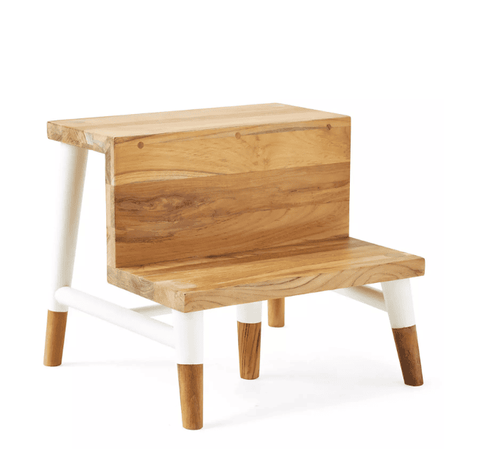 Teak Step Stool: $168