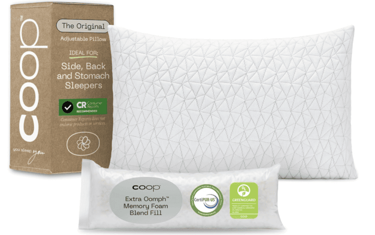 Coop Pillow: $77 (10% off coupon)