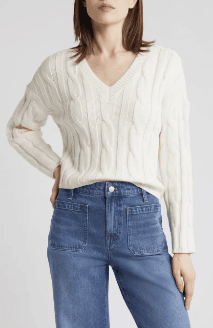 Cable Knit Sweater: $59.97 (reg $98) 38% OFF!