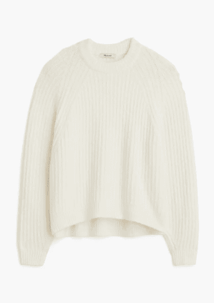 Ribbed Cotton Sweater: $77 (reg $110) 30% OFF!