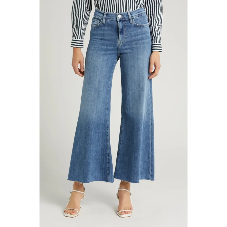 Frame Le Palazzo High Waist Crop Wide Leg Jeans