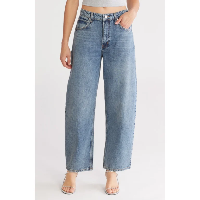 Frame Long Barrel Leg Jeans