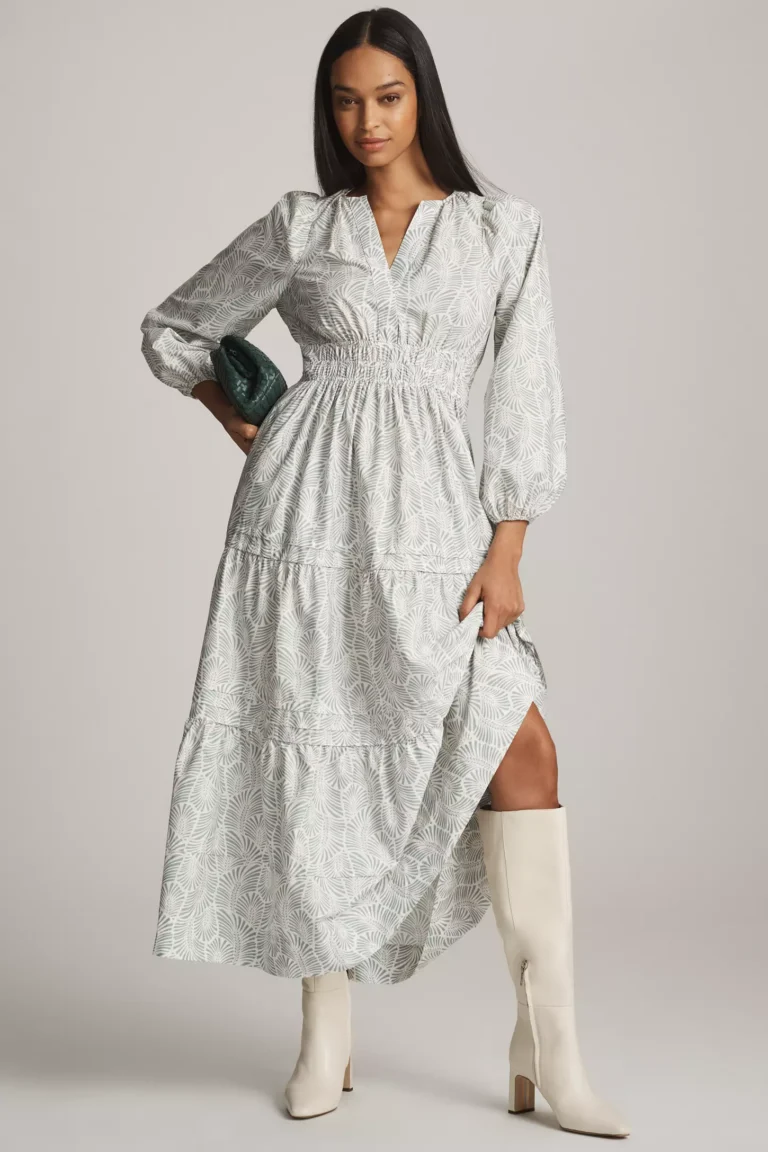 Loverly Grey x Anthropologie- The Somerset Maxi Dress- Long-Sleeve Edition