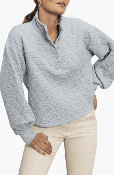 Quilted Pullover: $44.85 (reg $69) 35% OFF!