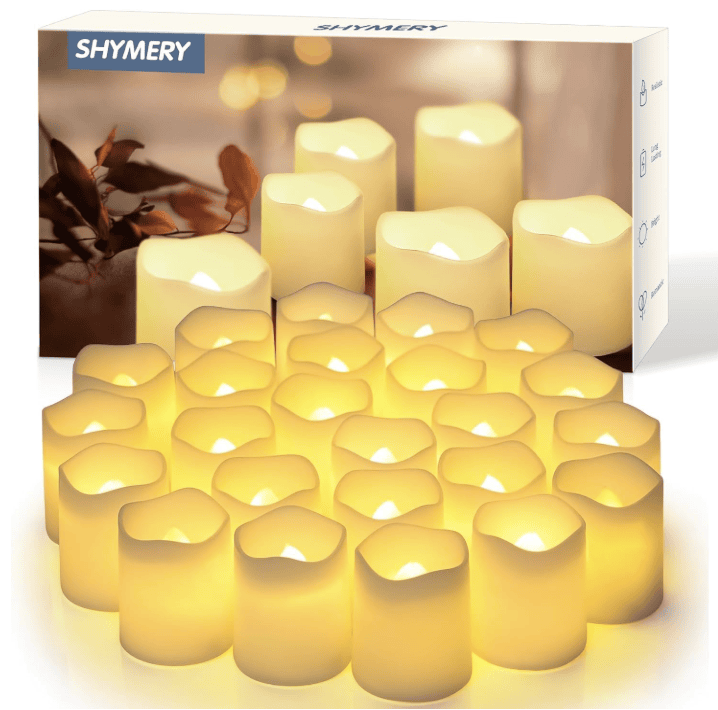 SHYMERY Flameless Votive Candles: $12.59 (reg $13.99)